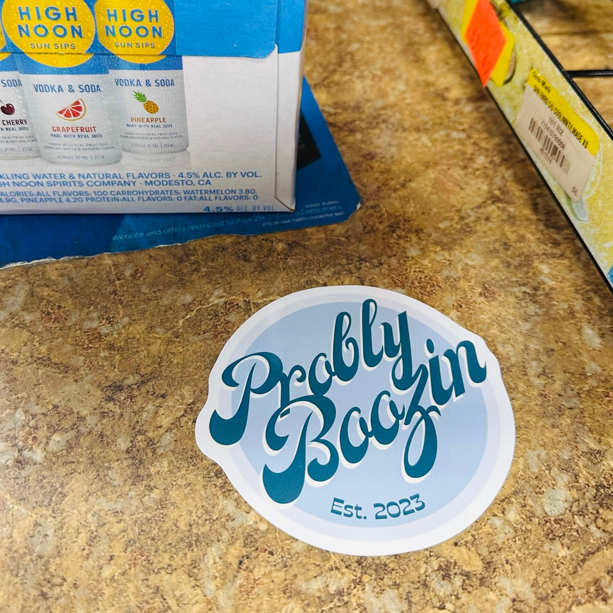 Pb Stickers PB Signature Stickers – Probly Boozin