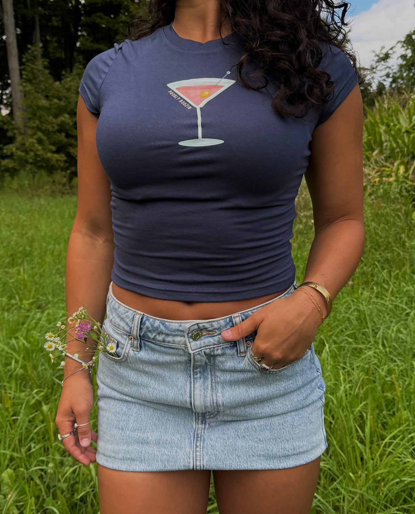 Probly Boozin- For the Girls Tee